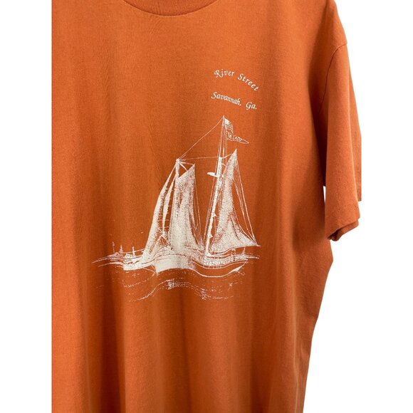 Vintage Tennessee River Gold T-shirt Mens XL Single Stitch River St  Savannah Ga - Picture 4 of 8